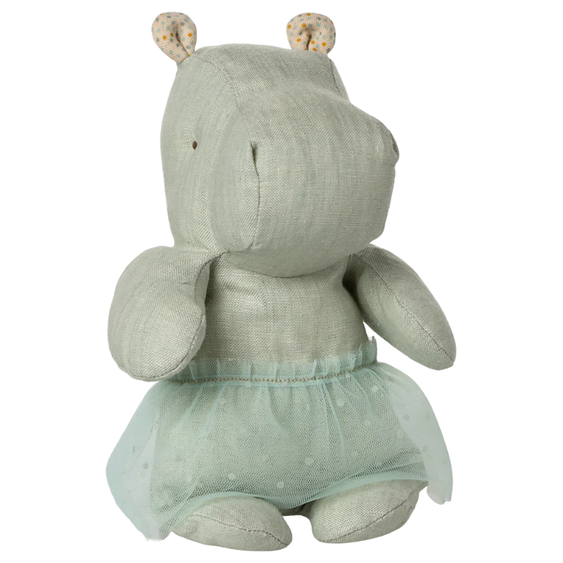 Flodhest i mintfarve med tylskørt.