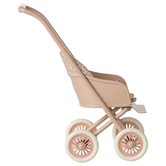 Klapvogn i pudderfarve til kaniner/hare i Mikro størrelse.