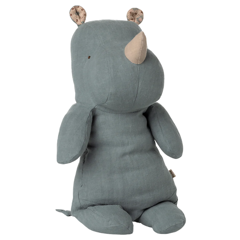 Næsehorn bamse i støvet blå.