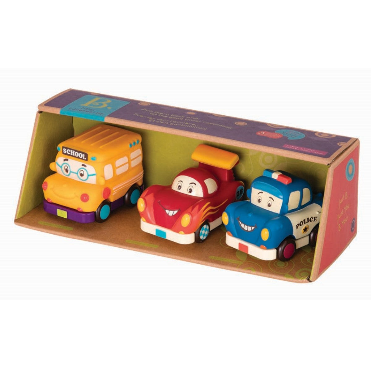 B. Toys Mini træk tilbage biler