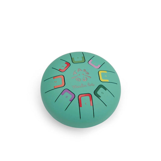 Blå tromme med 8 toner.