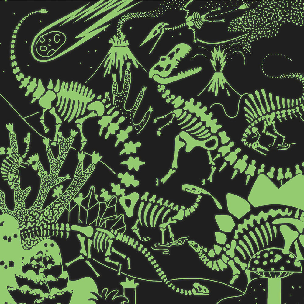 Mudpuppy - Puslespil 500 brk - Dinosaurer - selvlysende