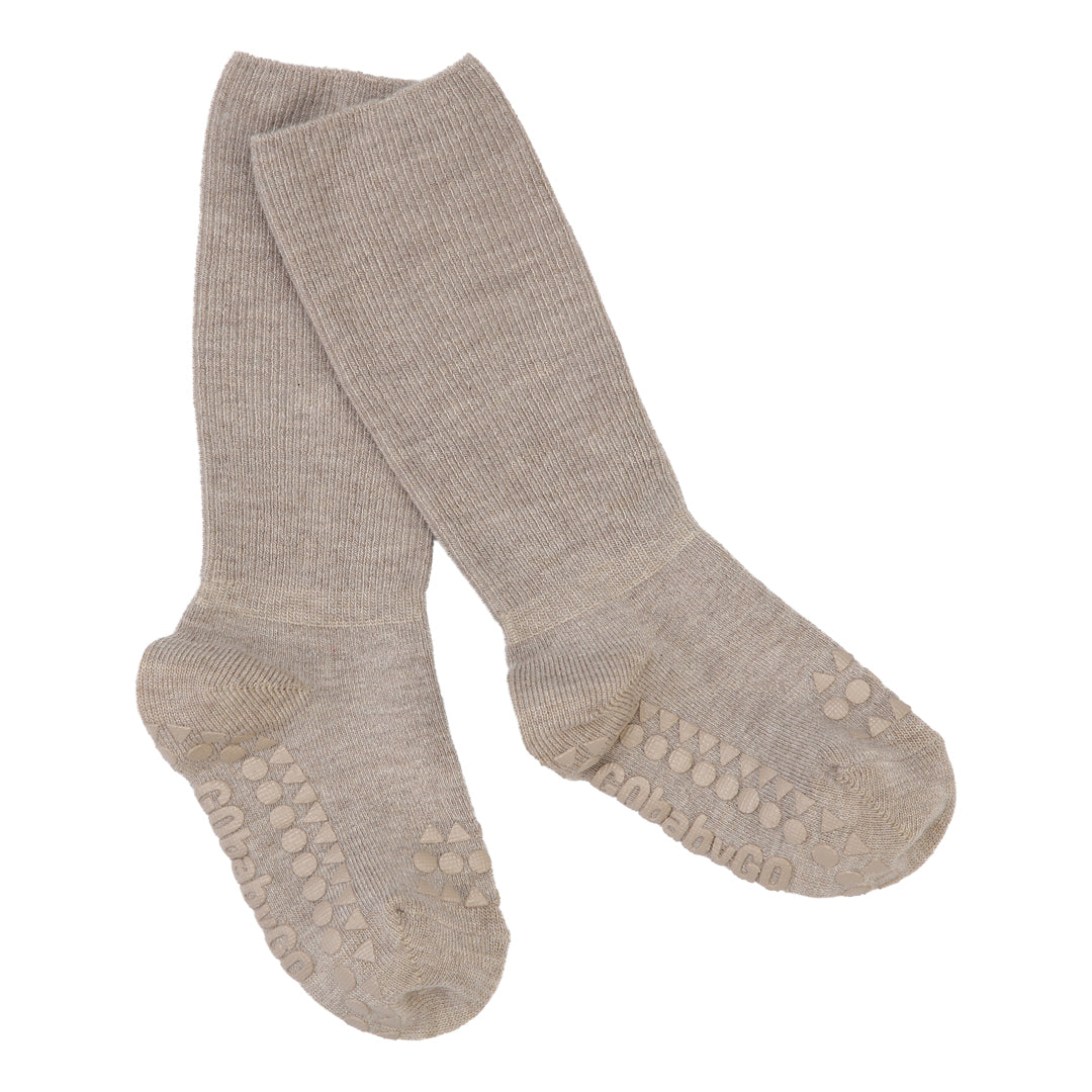 GoBabyGo bamboo non-slip sokker 0-6mdr Sand