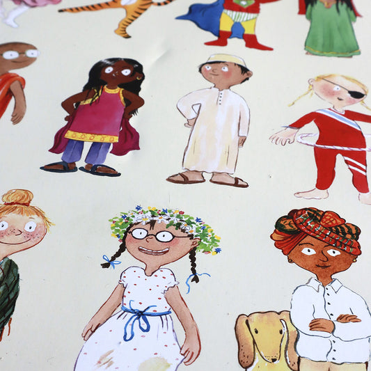 Ciha Plakat 50x70cm, Børn som mig