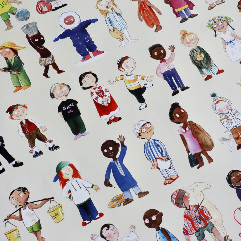 Ciha Plakat 50x70cm, Børn som mig