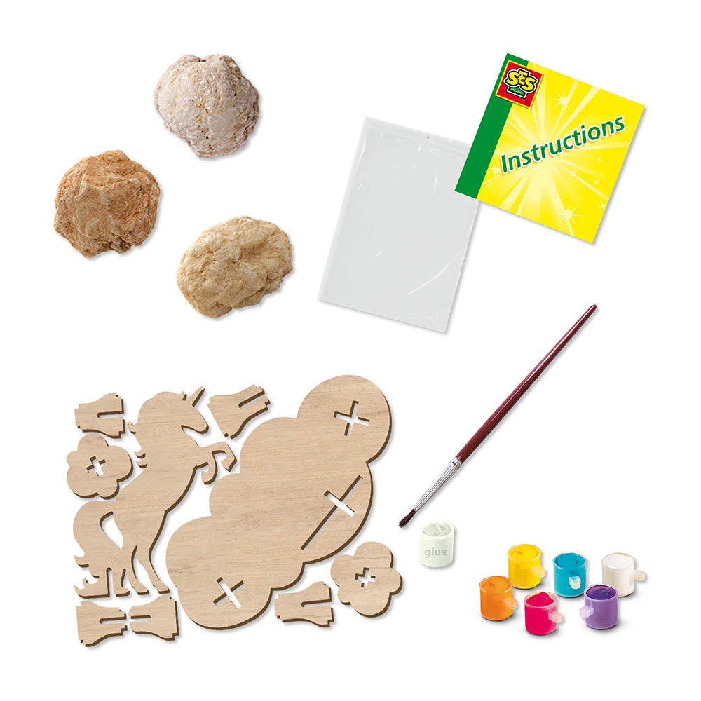 SES Creative Ægte geoder - Enhjørning Galaxy