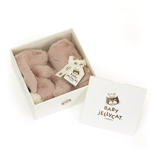 Baby Jellycat Bashful kanin Luxe, Rosa nusseklud