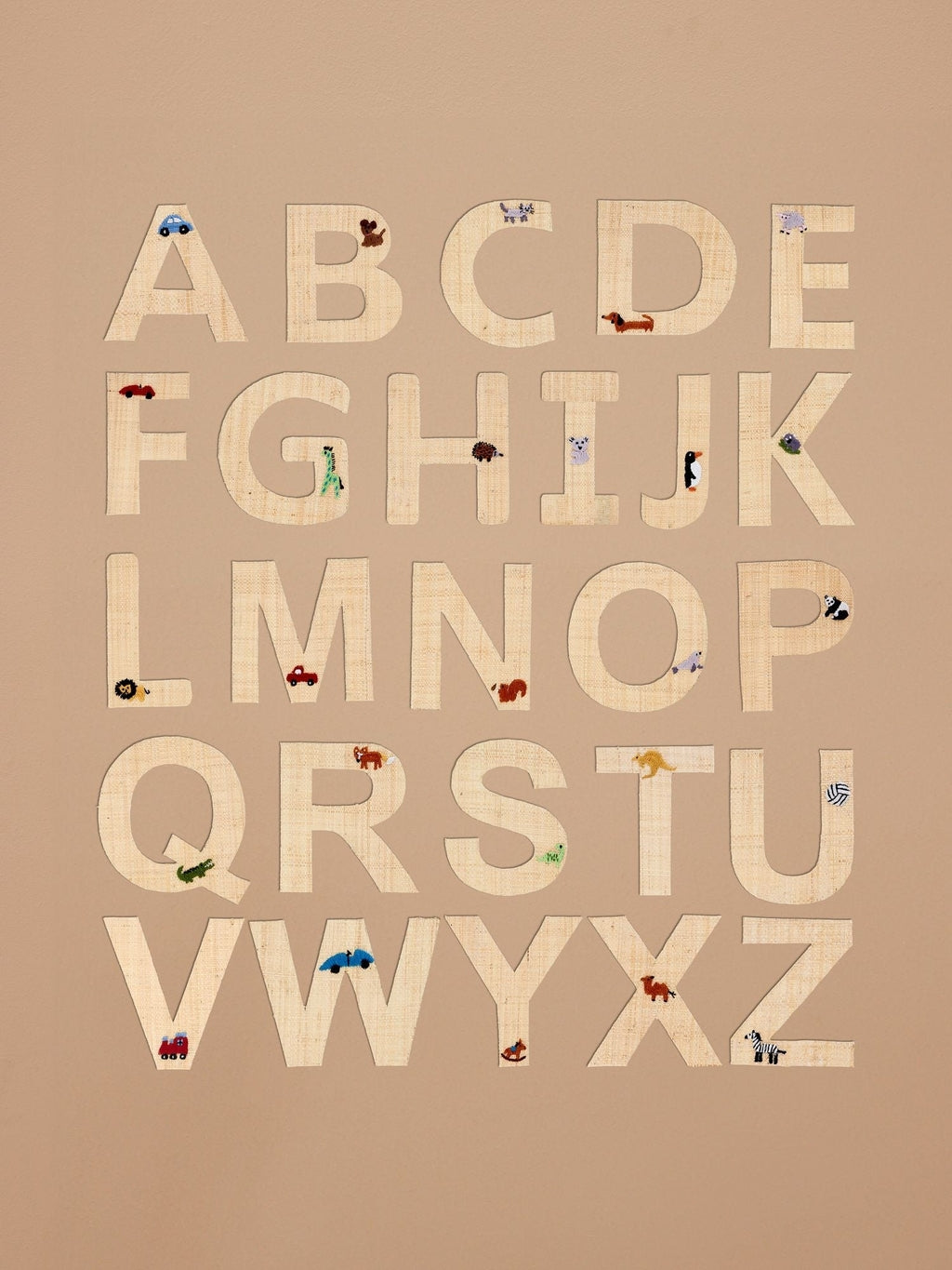 Rice Raffia Klistermærker - D - Hund