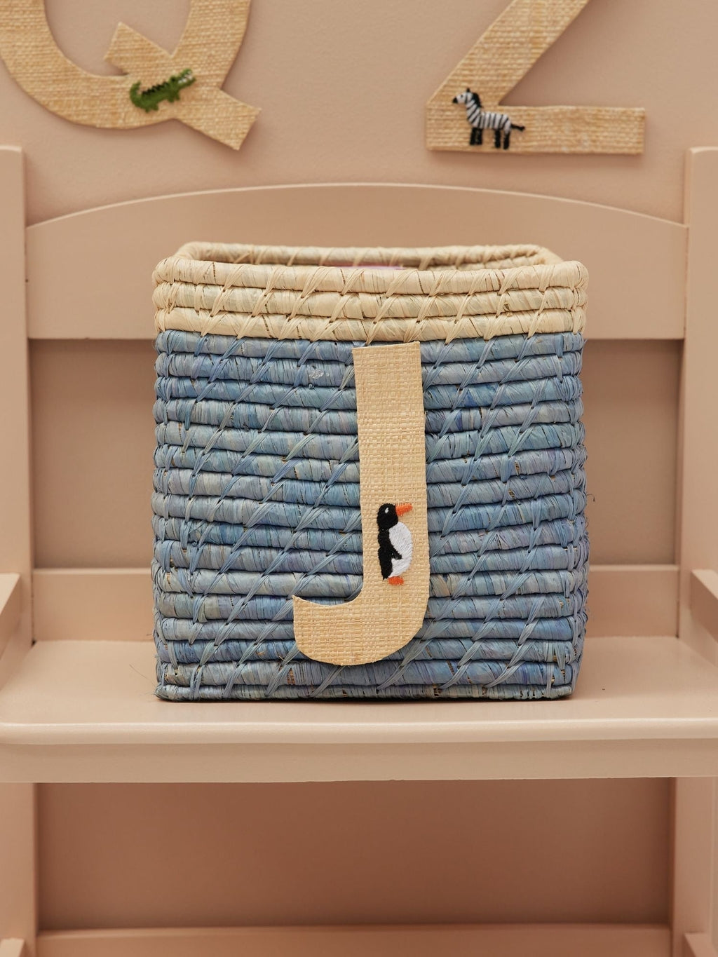 Rice Raffia Klistermærker - J - Pingvin