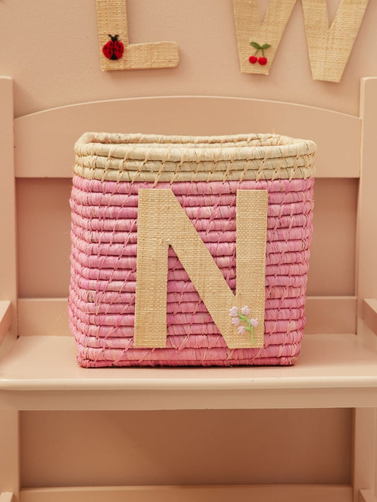 Rice Raffia Klistermærker - N - Blomst
