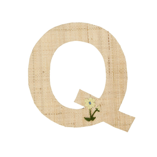Rice Raffia Klistermærker - Q - Blomst