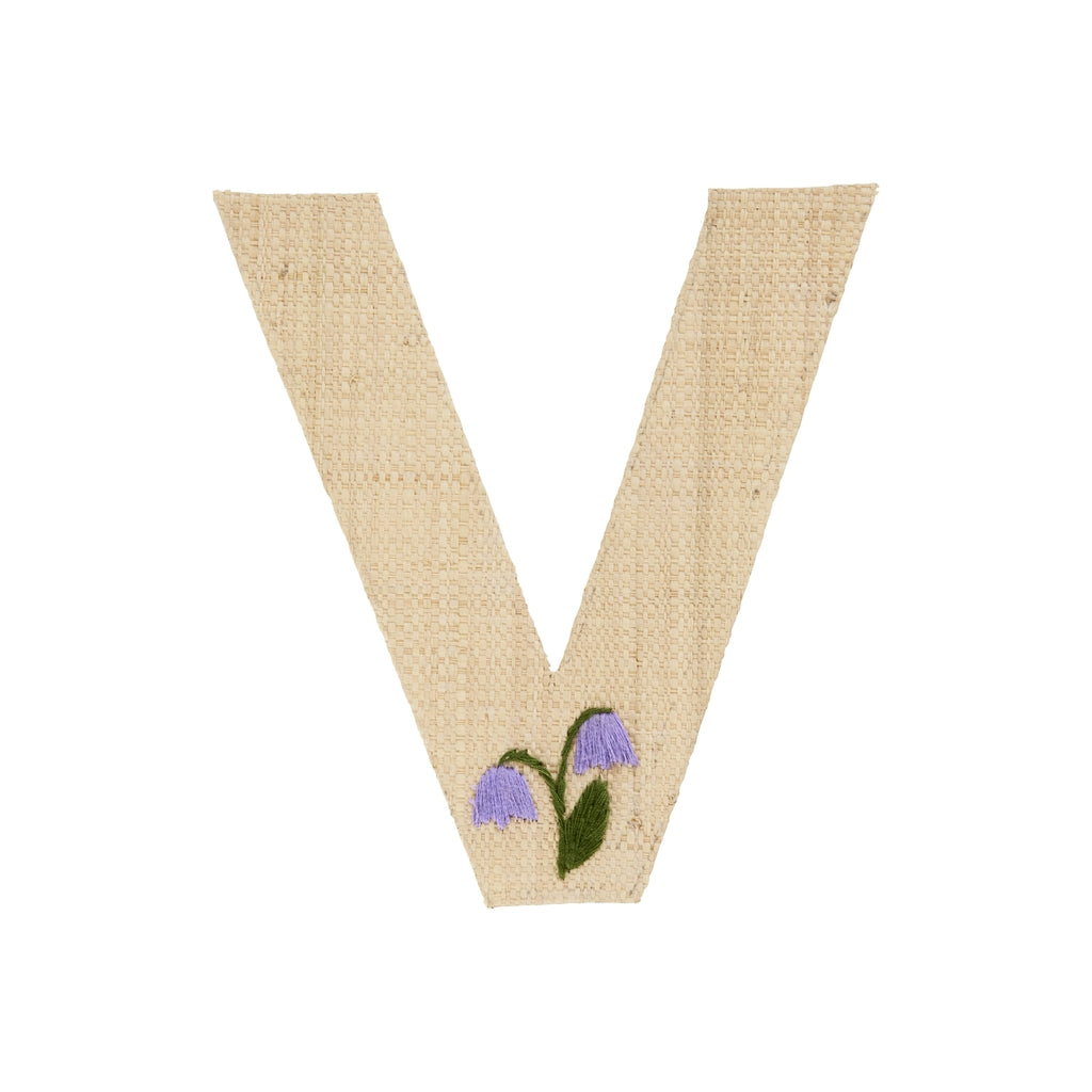 Rice Raffia Klistermærker - V - Blomst