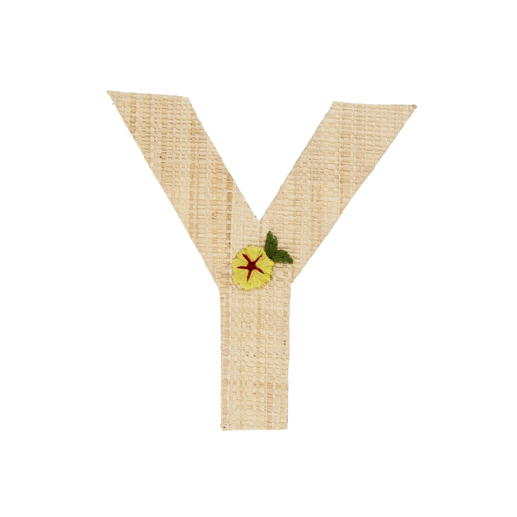 Rice Raffia Klistermærker - Y - Blomst
