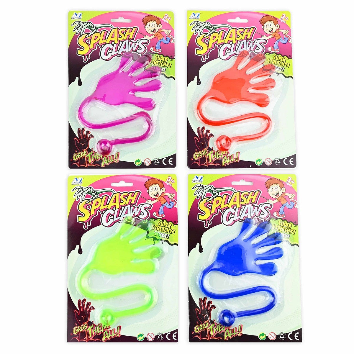 Robetoy 1stk Sticky hand, assorteret
