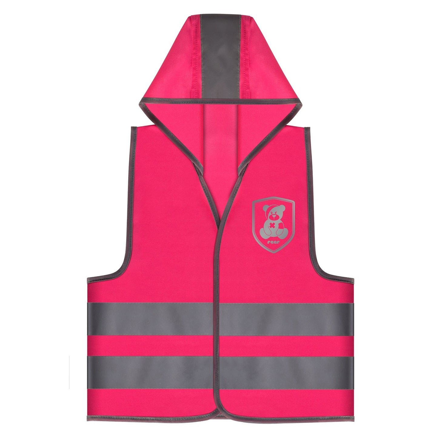 Reer Sikkerhedsvest m.hætte, pink
