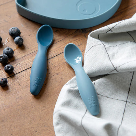 Sebra Silikone skesæt, vintage blue