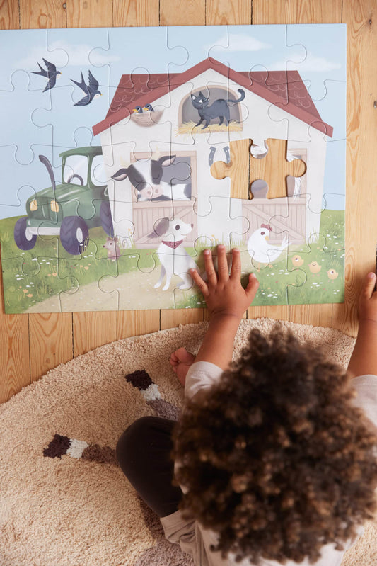 Filibabba Puslepil med 30 brikker - Bondegården