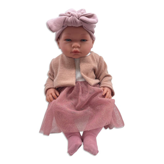 Asi dukketøj strikcardigan - rosa