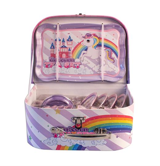 Magni Tesæt i kuffert m. enhjørning