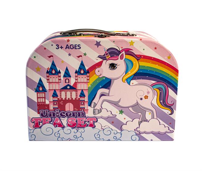 Magni Tesæt i kuffert m. enhjørning