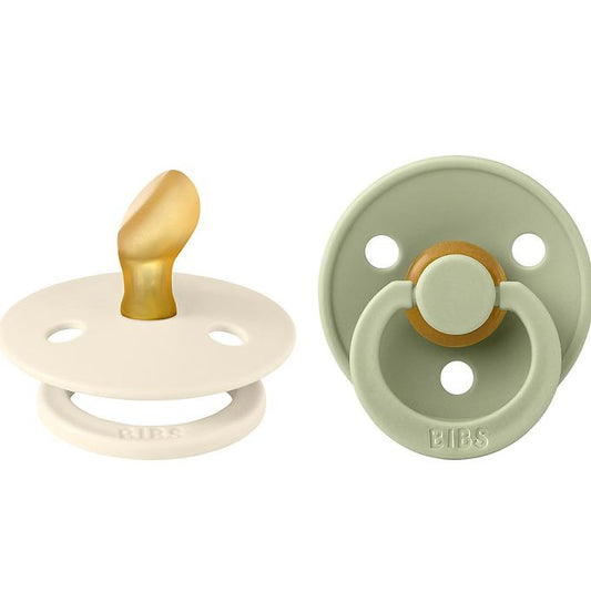 BIBS 2pk sutter colour latex str. 2, Ivory/Sage
