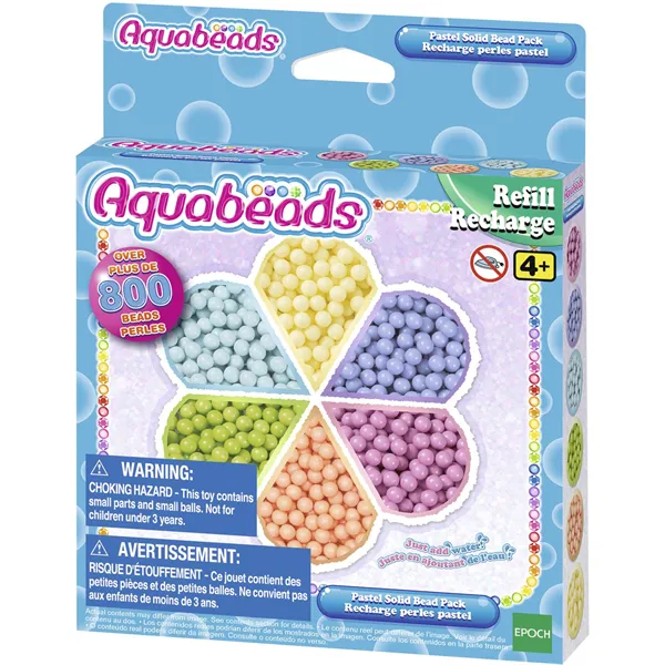 Aquabeads Vandperler, pastel farver