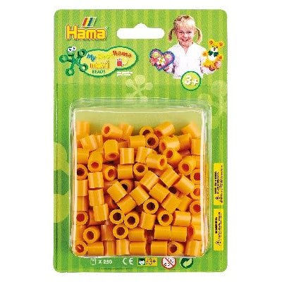 HAMA Maxi perler i blister 250stk - Bamsegul