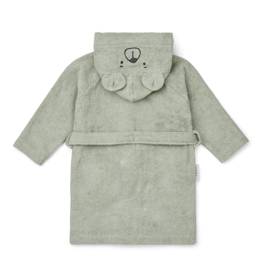 Liewood Lily Bear badekåbe 5-6 år, Dove blue
