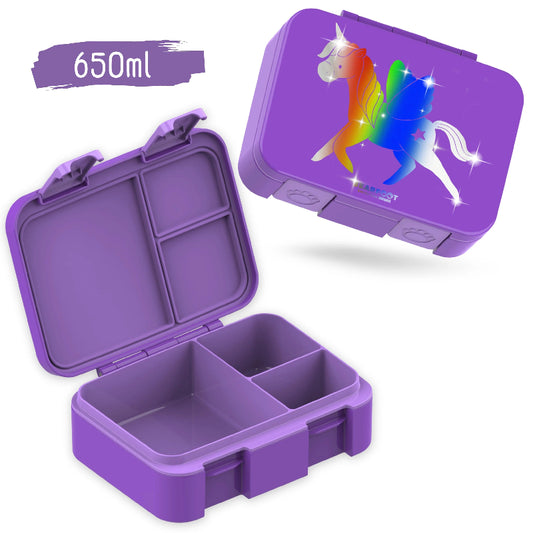 Madkasse med glow enhjørning.