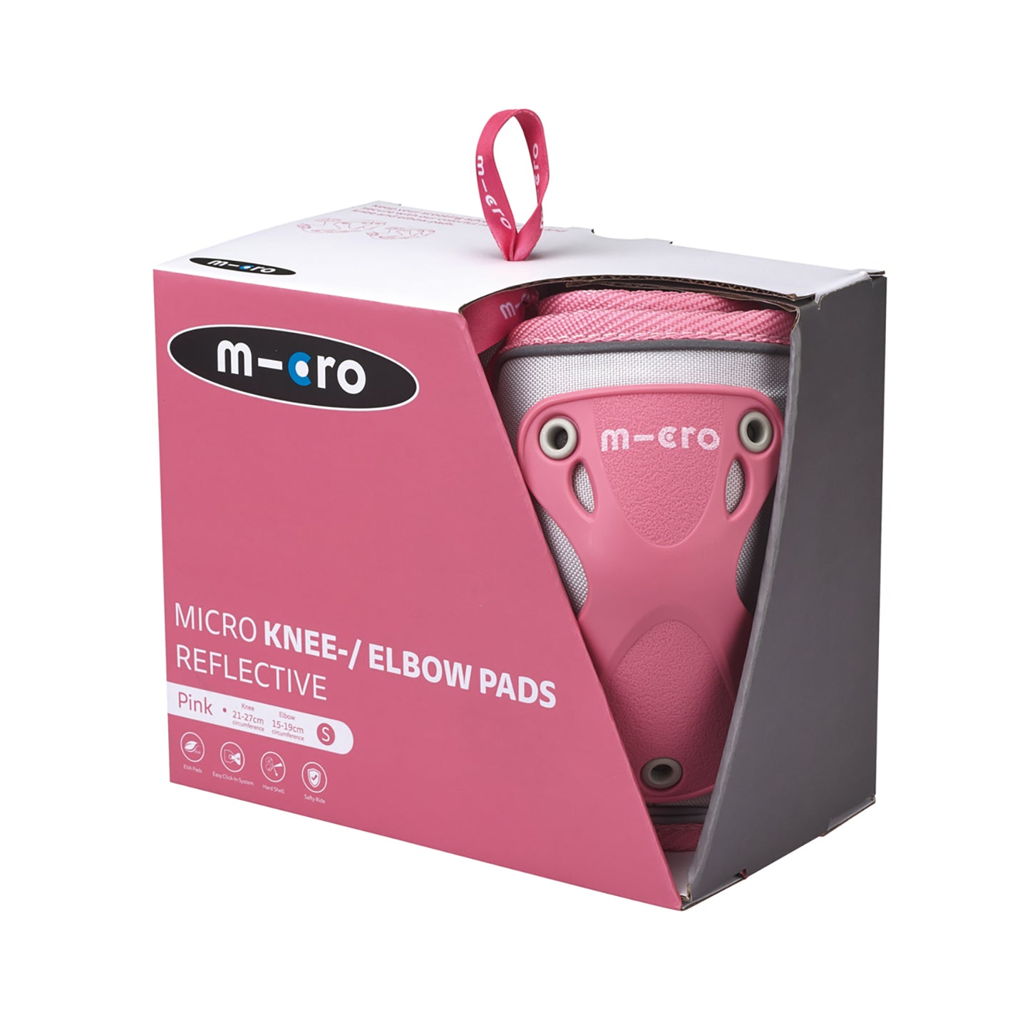 Micro - Knæ- og Albuebeskyttere - Reflective Pink S