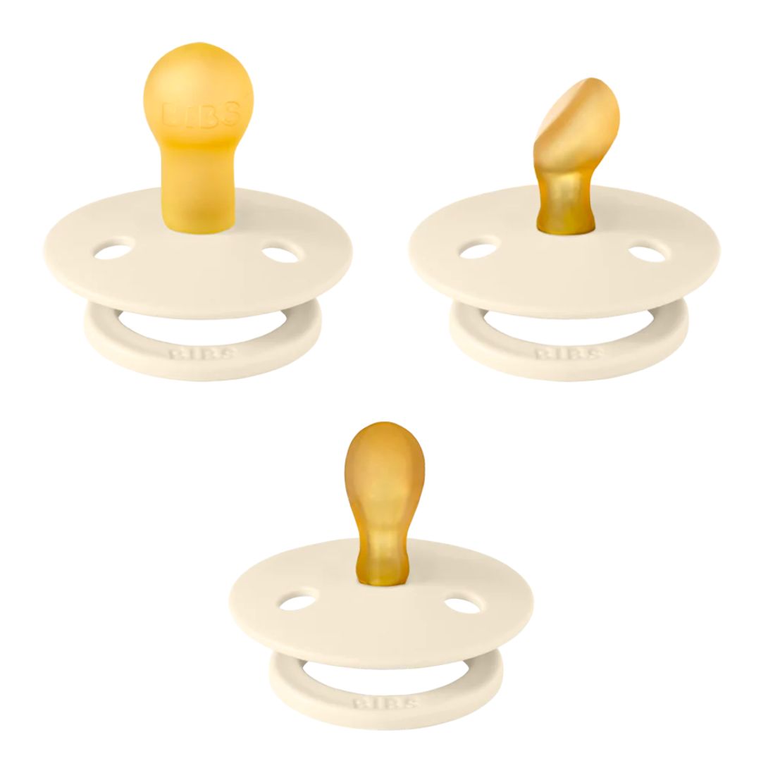 BIBS 'Try-it'-pakke 3 stk. str. 1, Ivory