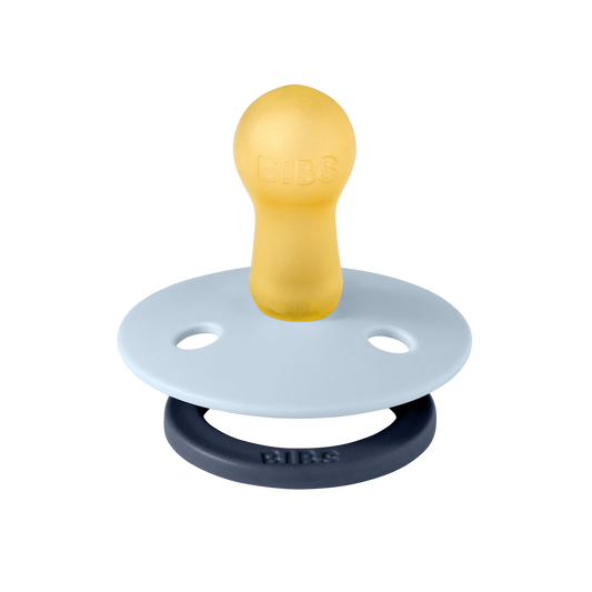 BIBS 2pk sutter studio colour str. 2, Fusion - Baby Blue/Petrol Mix