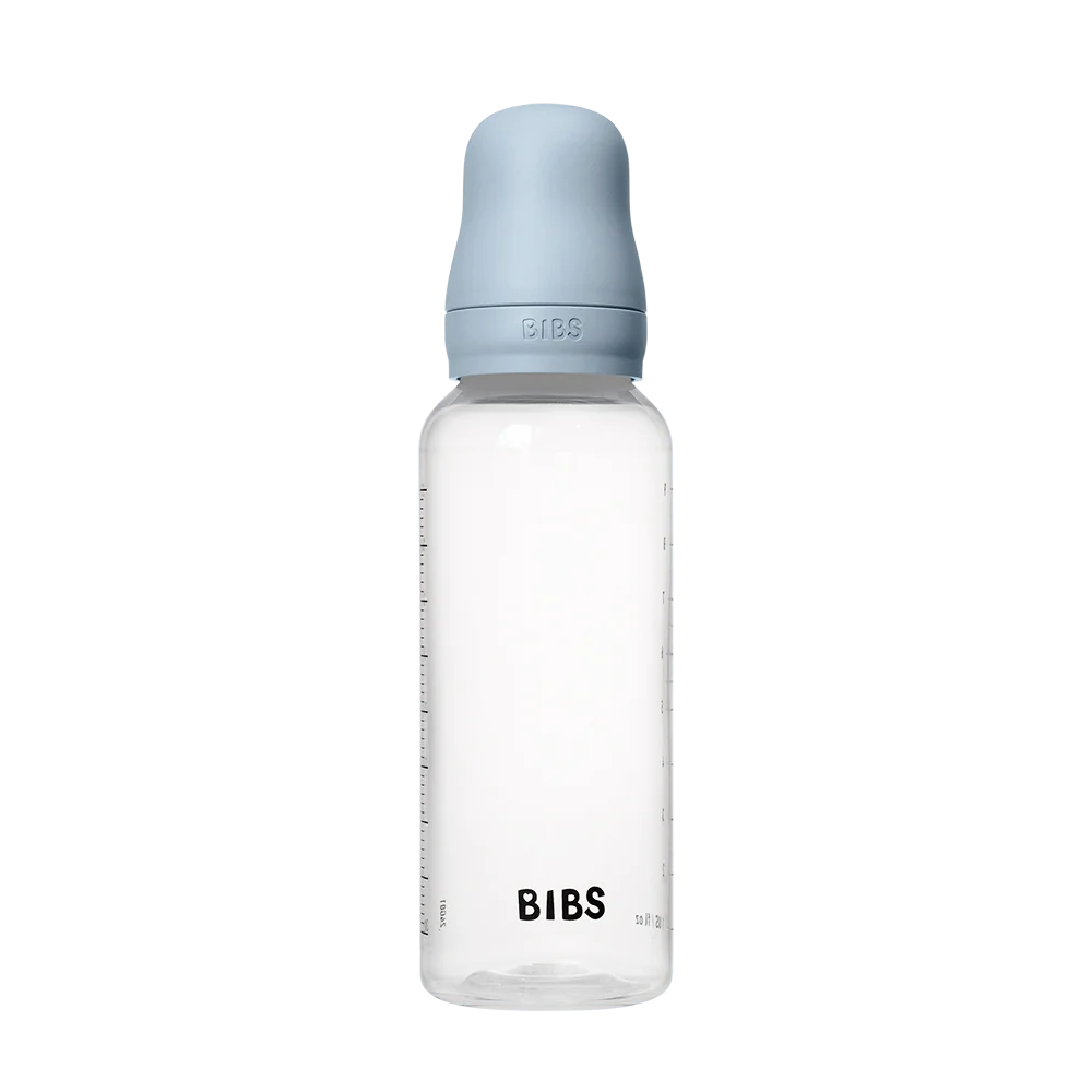 BIBS Baby Bottle Complete Set 270ml Latex - Baby Blue