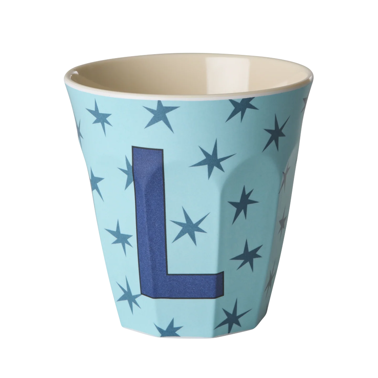 Rice Mellem Alfabetkop - Soft blue Stars - L