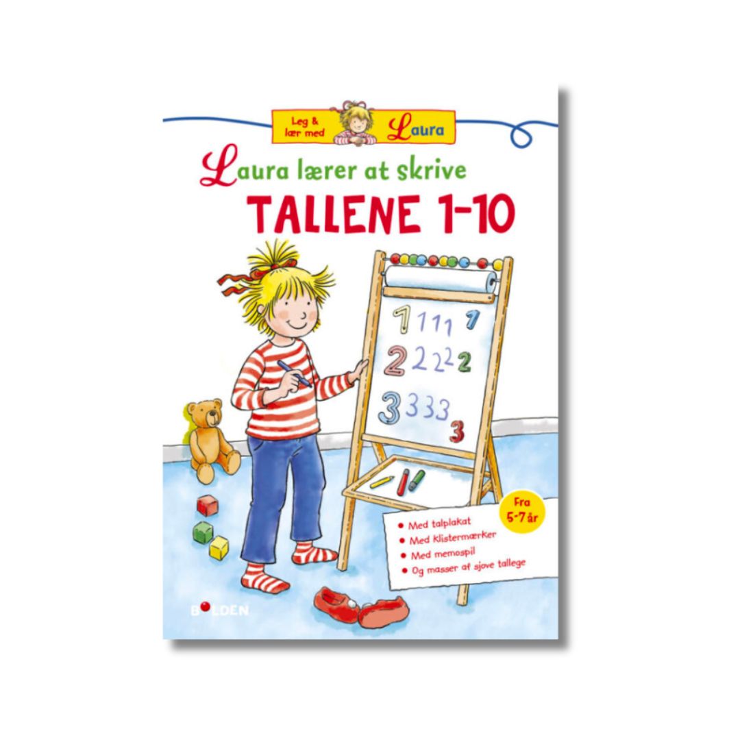 Bog Laura lærer at skrive tallene 1-10