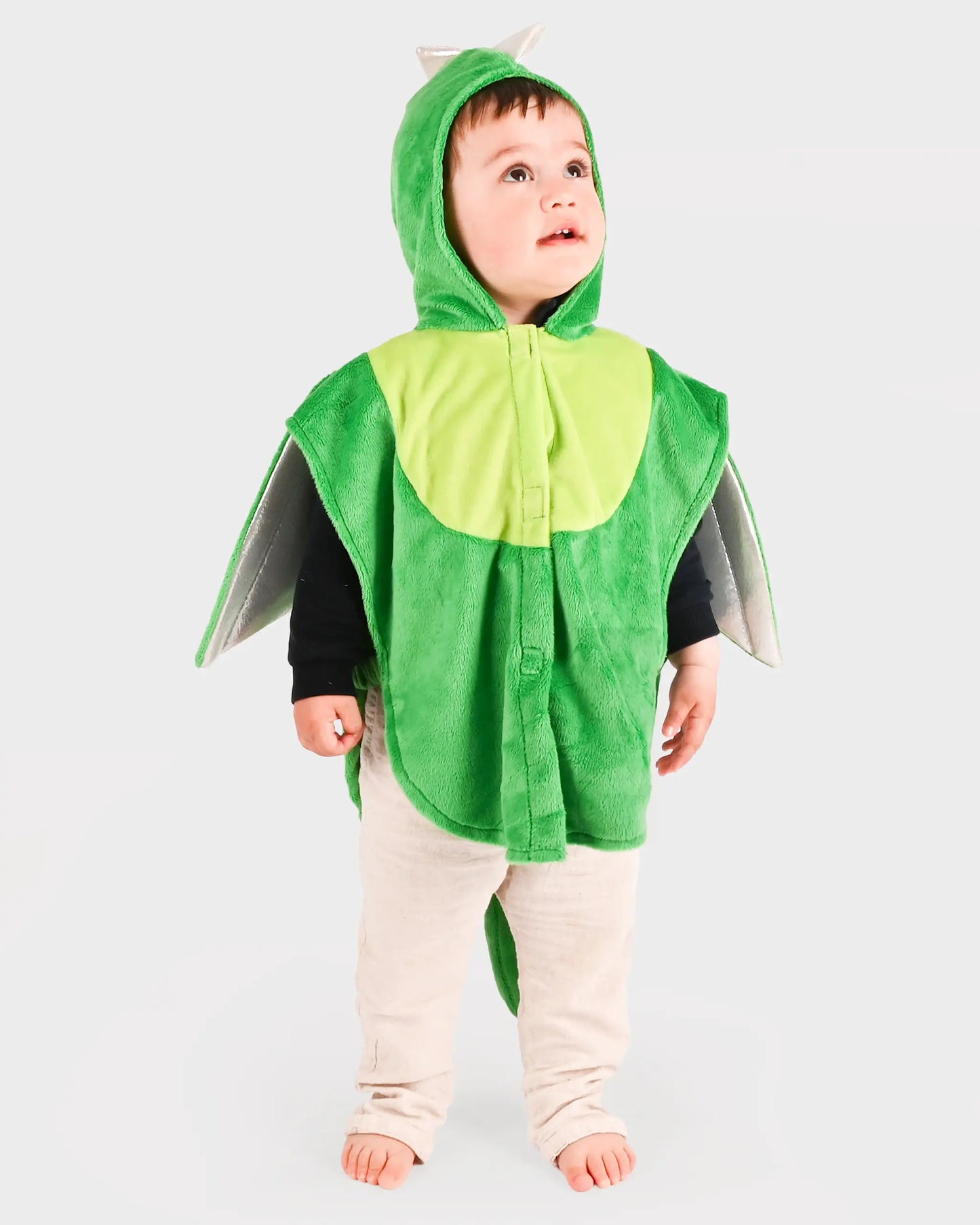 Den gode fe Kappe Silver Dragon, str. 1-4 år