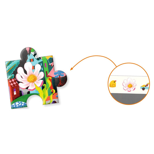 Djeco Observationspuslespil, Den skøre by - 200 brikker