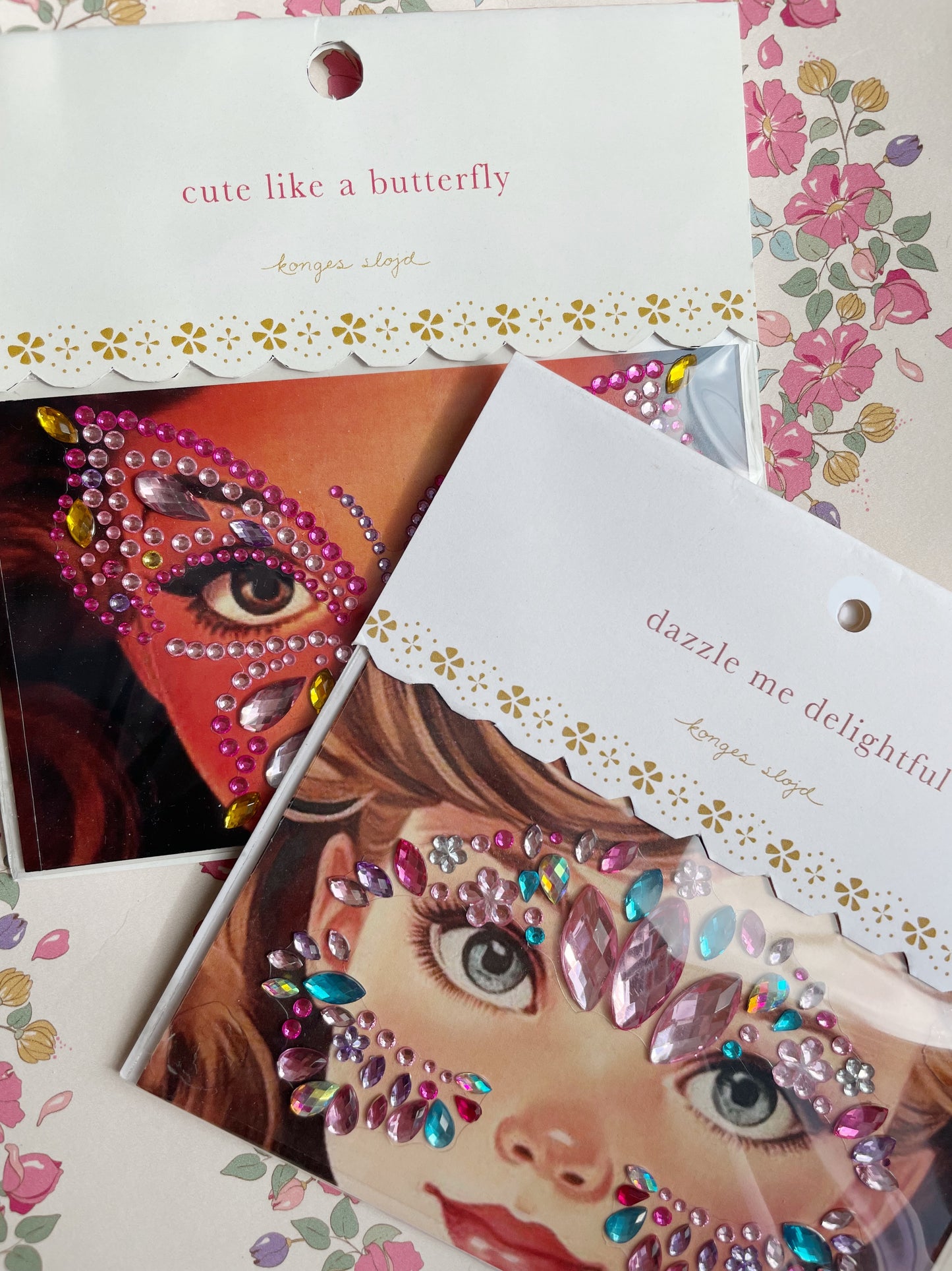 Konges Sløjd Butterfly juveler til ansigtet