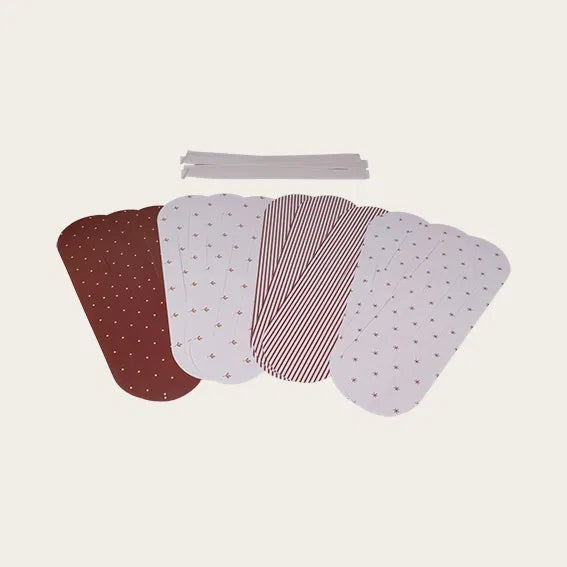 Det Gamle Apotek Flet Julehjerter Hobbypose, Brun