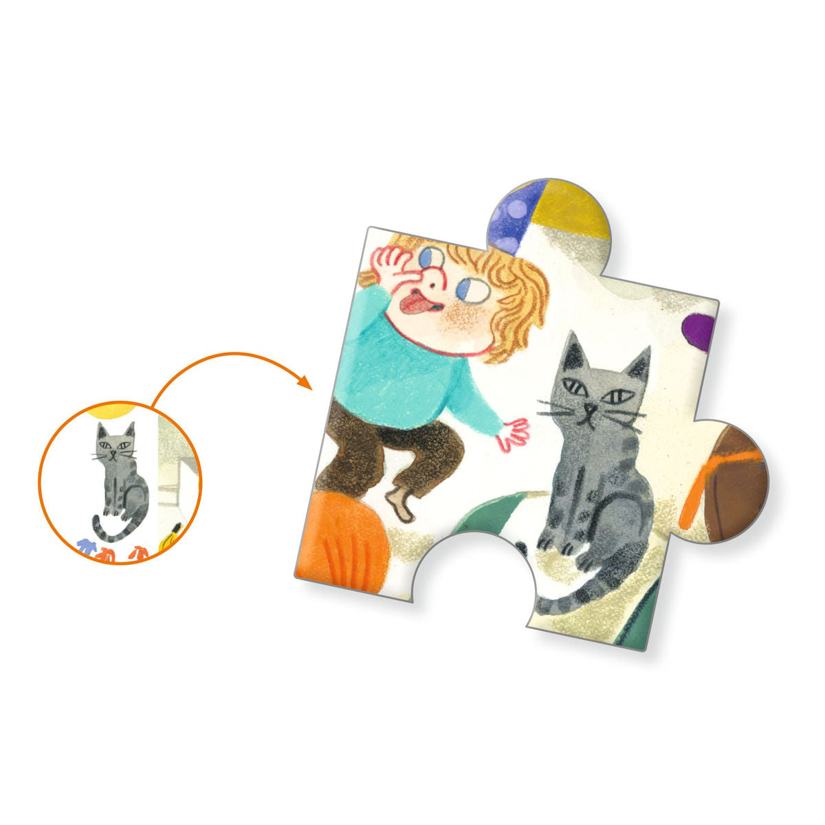 Djeco Oberservationspuslespil, Fødselsdag - 54 brikker