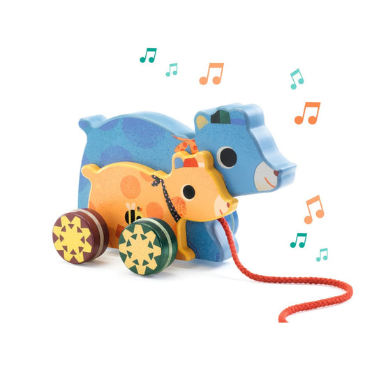 Trækdyr med musik.