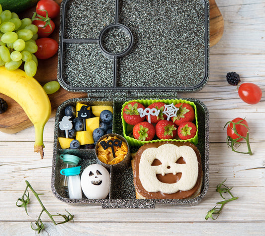 Lekkabox Glamour madkasse med 4 rum, Black