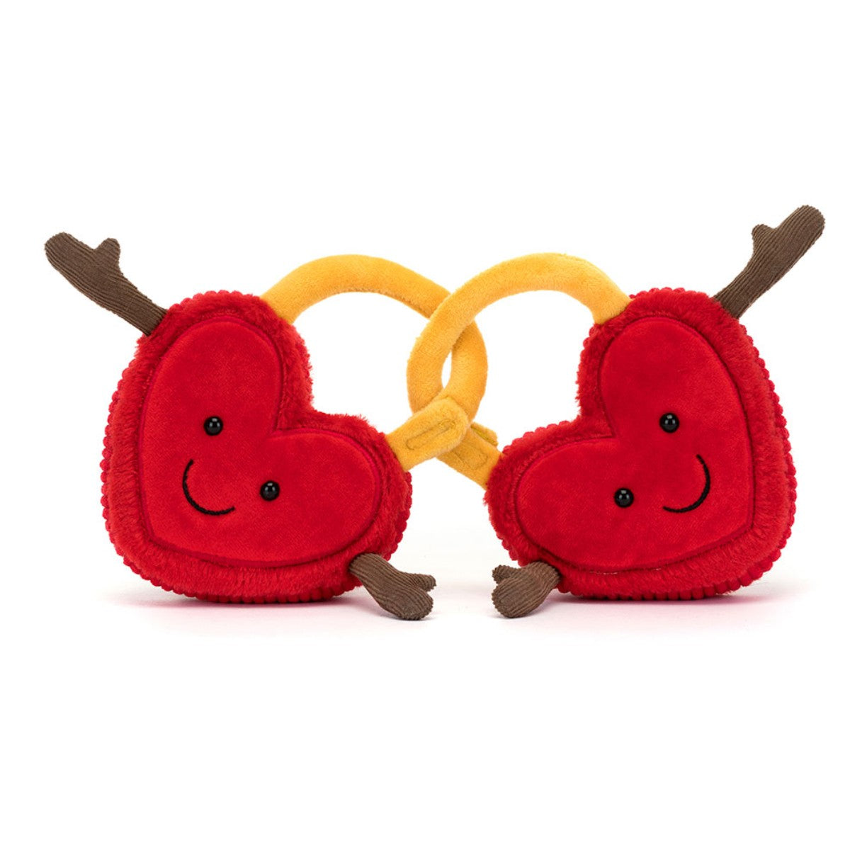 Jellycat Fun Love, Amuseables Val & Tina Love hængelåse, 22 cm.