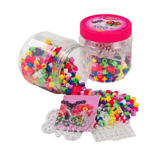 HAMA Maxi 400+ perler + 2 plader - pink