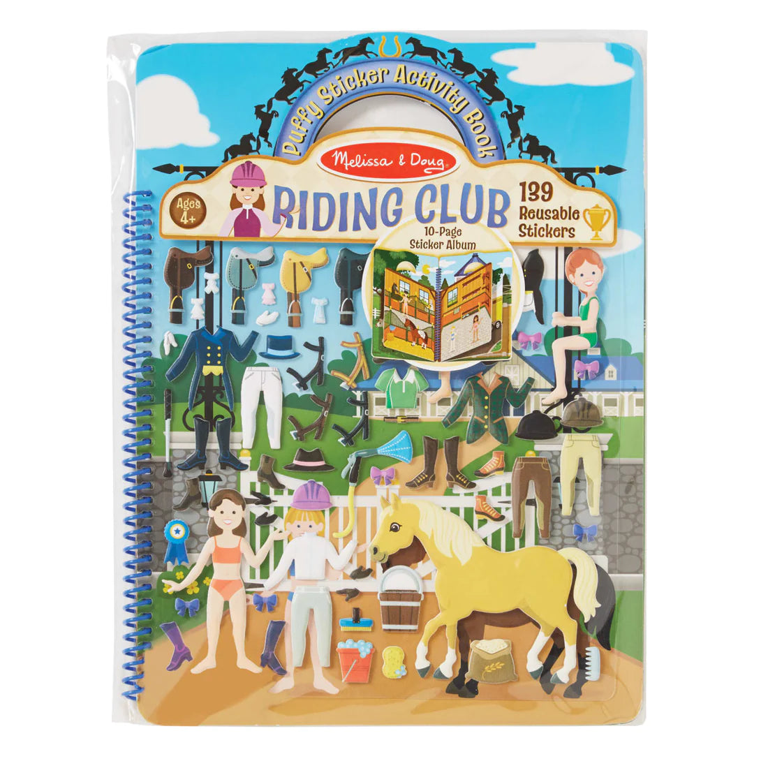Melissa & Doug Pu klistermærker, heste
