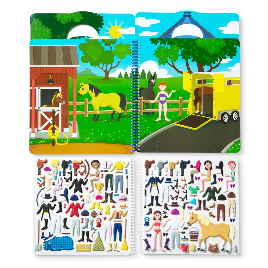 Melissa & Doug Pu klistermærker, heste