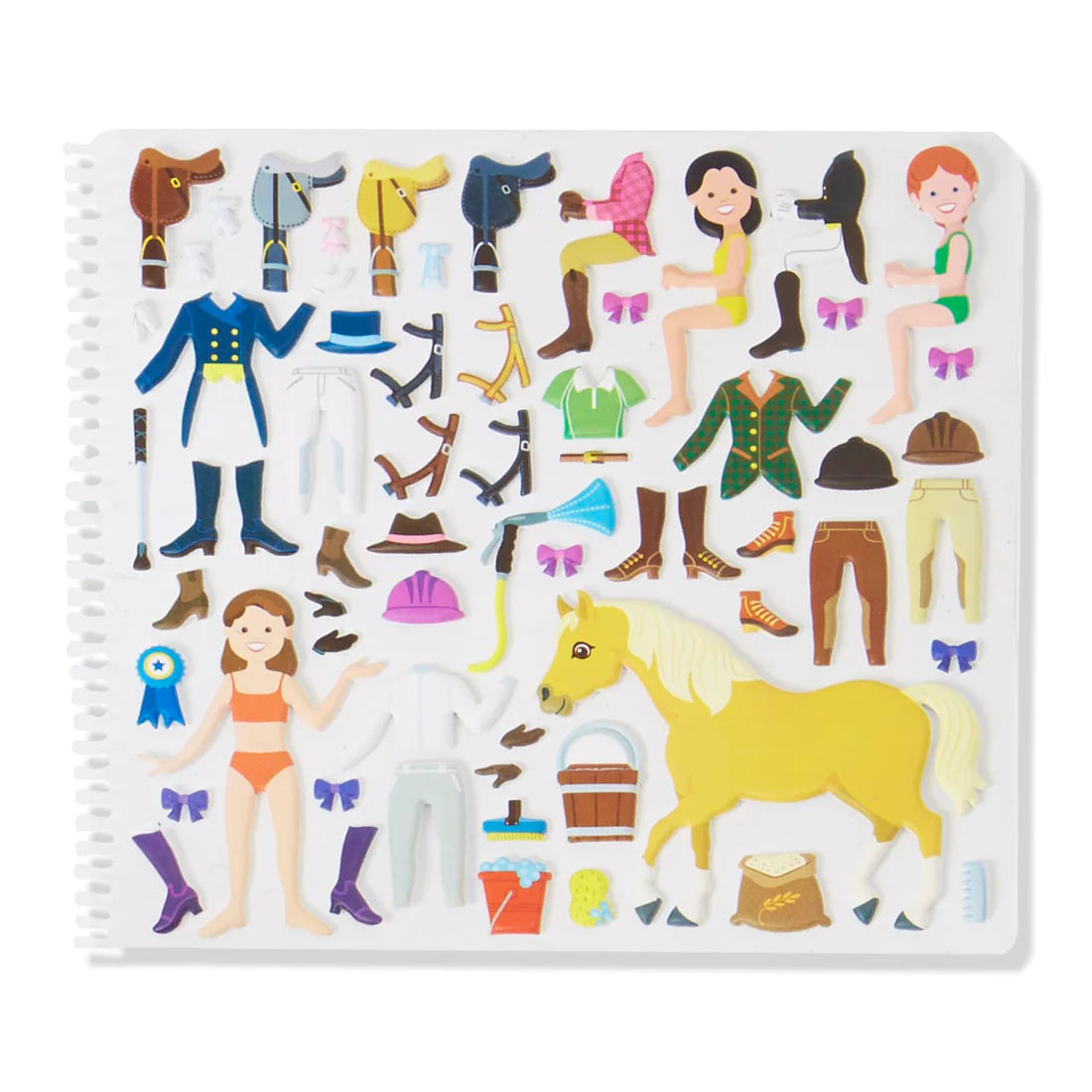 Melissa & Doug Pu klistermærker, heste