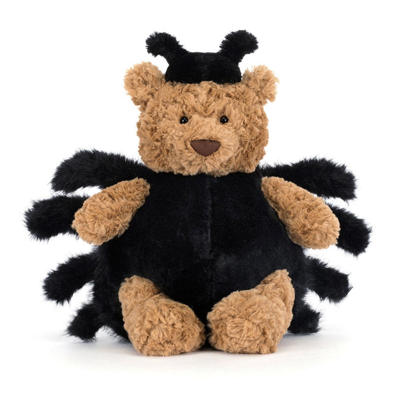 Bamse med edderkop kostume.