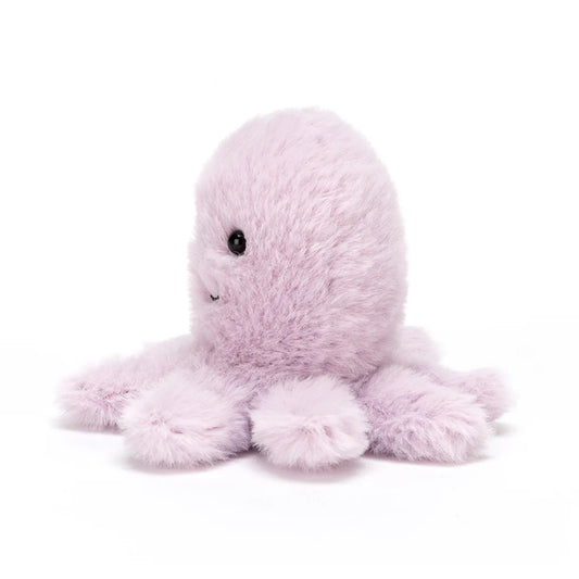Jellycat Fluffy Blæksprutte, 8 cm.