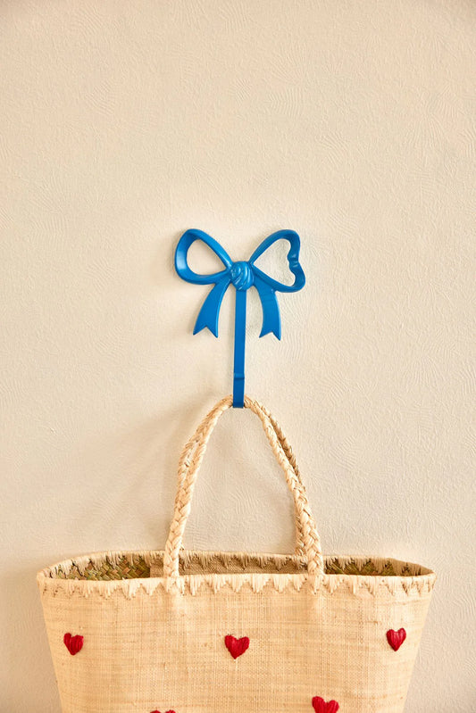 Rice Sløjfe Metal Knage - Blå